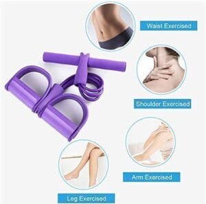 Best Home Workout Equipment for Small Space Full workout set 7 Proxism Pull Reducer Training Bands-4 Tubes Body Pedal Exerciser Yoga Crossfit Exercise, Arm Exercise, Body Building