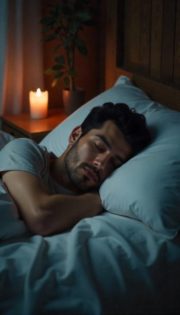 How to Reduce Belly Fat: 9 Effective Tips 5 a sleeping man person