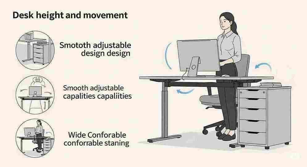 How to Prevent Back Pain at Work with Expert-Approved Desk Ergonomics 5 HEIGHT OF YOUR DESK